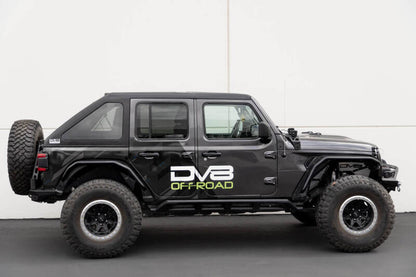 DV8 Offroad HTJL02-B Razor Series Fastback Hard Top for 2018-2025 Jeep Wrangler JL Unlimited 4-Door