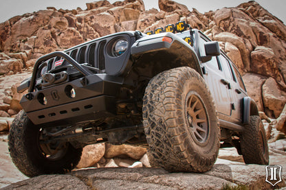 ICON PRO Series Front Bumper Skid Plate, Part 25159, for 2018+ Jeep Wrangler JL and 2020+ Gladiator JT