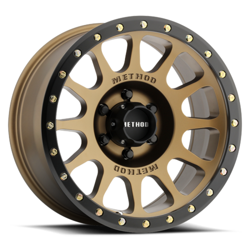 Method Wheels MR305 NV 17x8.5-Inch Bronze Matte Black Wheel, +25 Offset, 6x120 Bolt Pattern