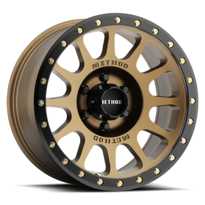 Method Wheels MR305 NV 17x8.5-Inch Bronze Matte Black Wheel, +25 Offset, 6x120 Bolt Pattern