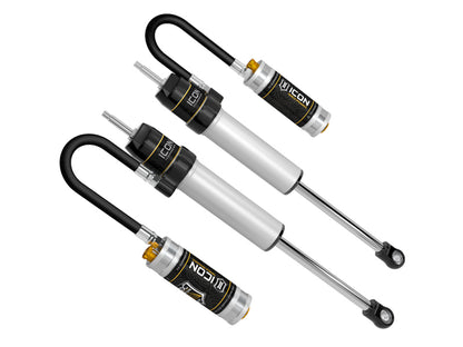ICON 57806CP 2.5 Aluminum Series Rear Shocks with CDC Valve for 2005-2017 Toyota Tacoma 6-Inch Lift