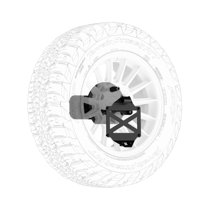 Body Armor 4x4 TY-2966 Pro Series II Tire Carrier with License Plate Holder for 2016-2023 Toyota Tacoma and 2010-2024 4Runner