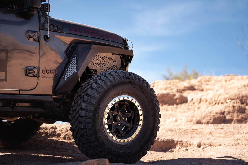 DV8 Offroad INFEND-03FB Front Inner Fenders for 2018+ Jeep Wrangler JL/JLU and Gladiator JT, Black