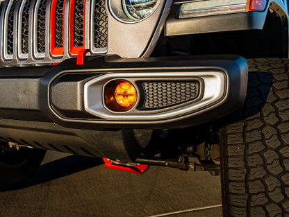 Nacho Offroad Technology V3JW1KASM Jeep JL/JT SAE Combo Amber Plug-and-Play Fog Light Kit