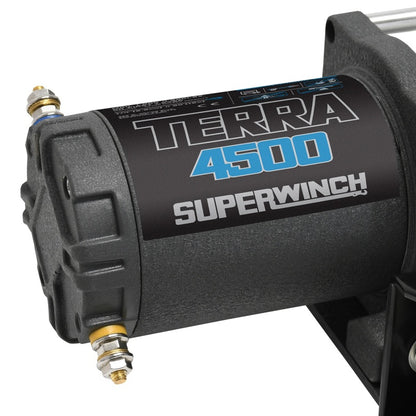 Superwinch Terra 4500 Winch 1145260, 4,500 lb. 12-Volt Steel Rope ATV and UTV Winch