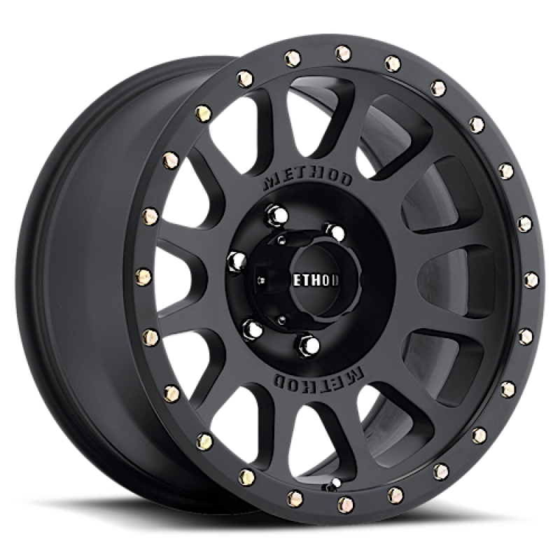 Method Wheels MR305 NV 17x8.5 Matte Black Wheel, +25mm Offset, 6x120 Bolt Pattern