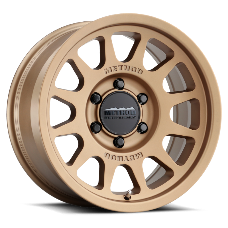 Method Wheels MR703 Bead Grip 16x8 Bronze Wheel, 0mm Offset, 6x5.5 Bolt Pattern
