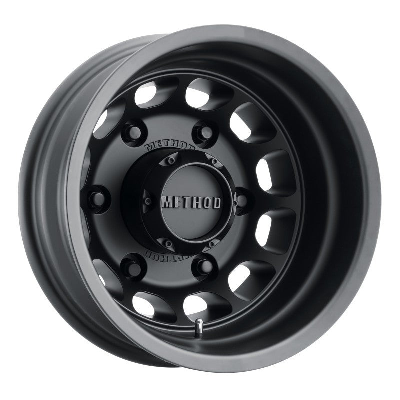 Method Wheels MR901 16x6 Matte Black Dually Wheel, 6x180 Bolt Pattern