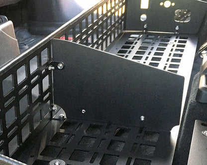 Jeep Gladiator Aluminum Under Seat Storage Bin - Full MOLLE Front