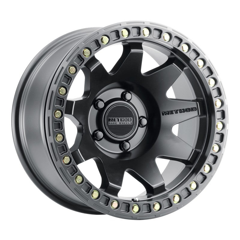 Method Wheels MR108 17x9 Beadlock Wheel, Matte Black, -44mm Offset, 5x5 Bolt Pattern