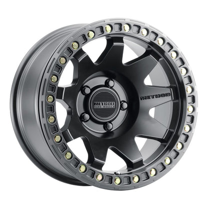 Method Wheels MR108 17x9 Beadlock Wheel, Matte Black, -44mm Offset, 5x5 Bolt Pattern