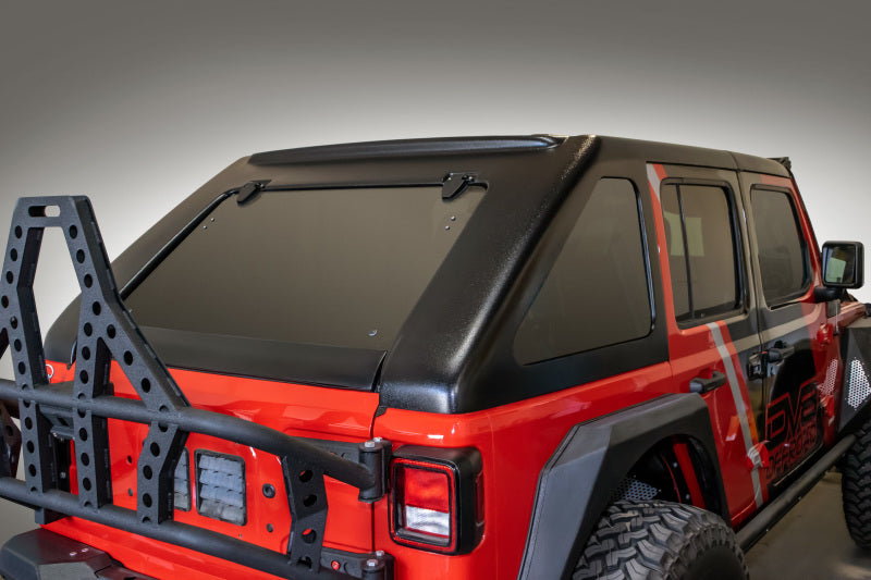 DV8 Offroad HTJL02-B Razor Series Fastback Hard Top for 2018-2025 Jeep Wrangler JL Unlimited 4-Door