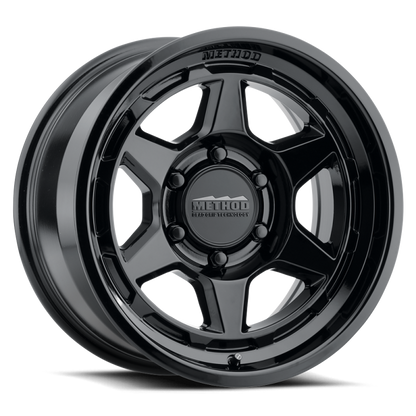 Method Wheels MR708 17-Inch Gloss Black Cast Wheel, 6x5.5 Bolt Pattern, +25 Offset