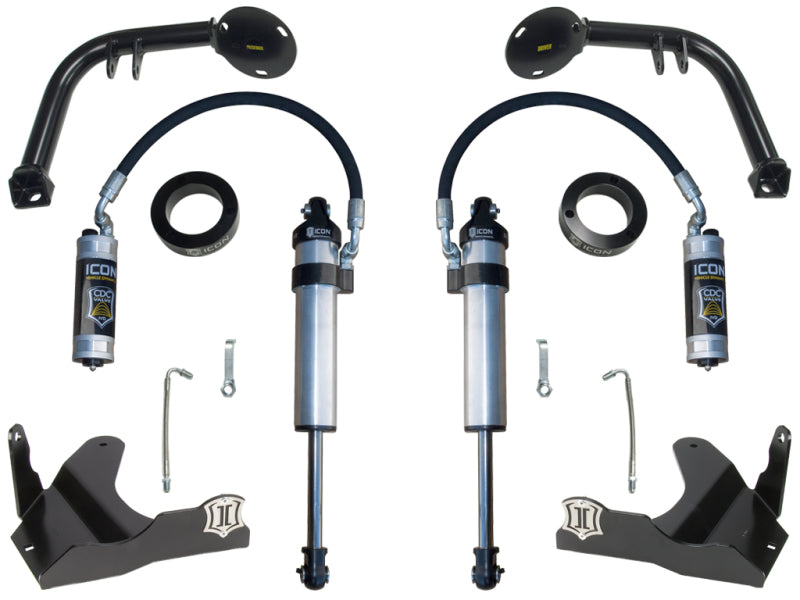 ICON K53122 S2 Stage 2 Secondary Shock System for 2010-2024 Toyota 4Runner and 2010-2014 FJ Cruiser