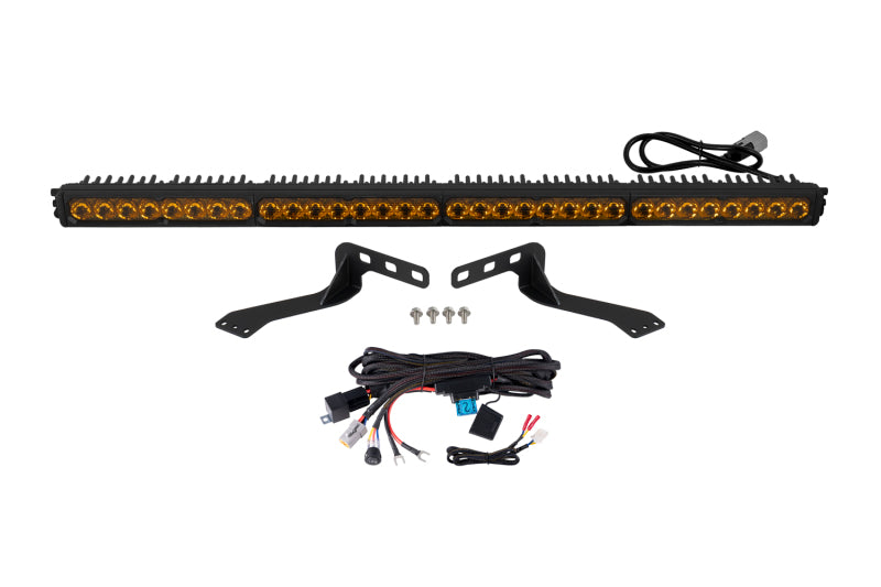 Diode Dynamics DD8716 Stage Series Stealth SS40 Sport Yellow Driving Light Bar Kit for 2014-2021 Toyota Tundra