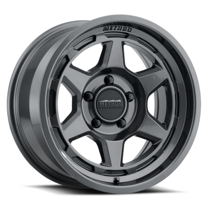Method Wheels MR708 Bead Grip 17x9 Gloss Titanium Wheel, -38mm Offset, 5x4.5 Bolt Pattern