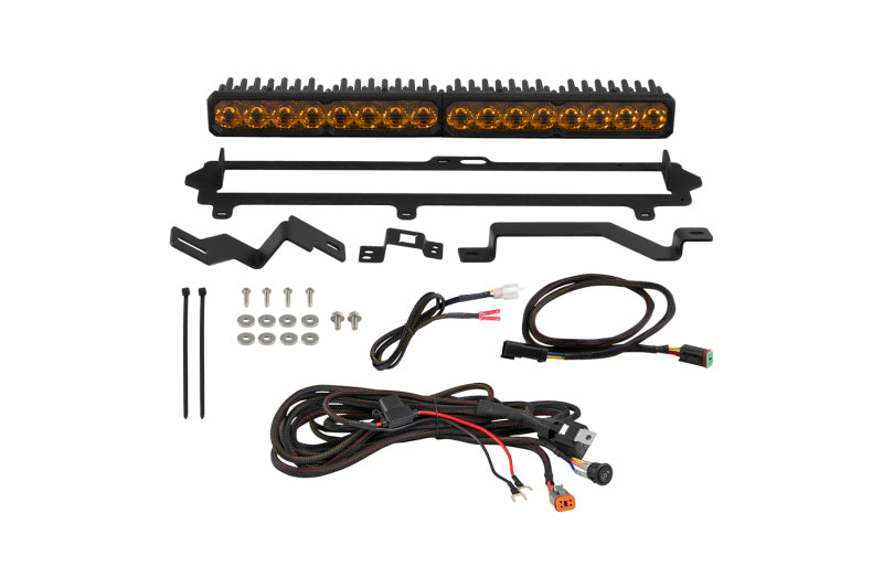 Diode Dynamics DD8701 Stage Series SS20 Sport LED Light Bar Kit for 2022-2026 Toyota Tundra, Yellow Driving, 3000K