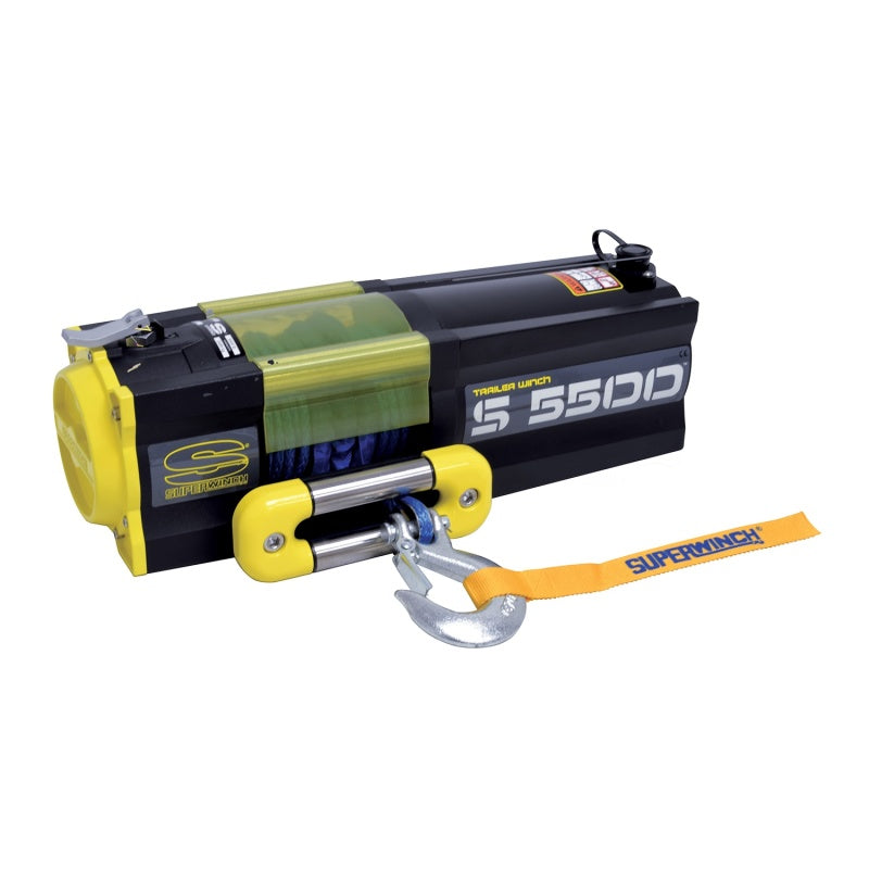 Superwinch S5500SR 5,500 lb 12-Volt Trailer Winch with Synthetic Rope, Part 1455201