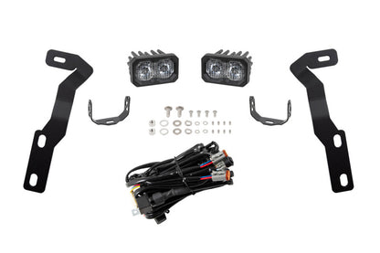 Diode Dynamics DD6376 Stage Series 2-Inch LED Ditch Light Kit for 2016-2023 Toyota Tacoma, Sport White Combo