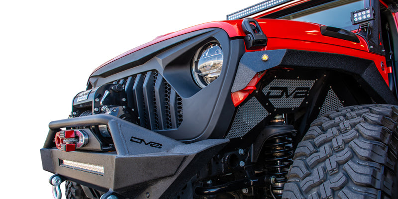 DV8 Offroad GRJL-01 Angry Replacement Grille for Jeep Wrangler JL and Gladiator JT