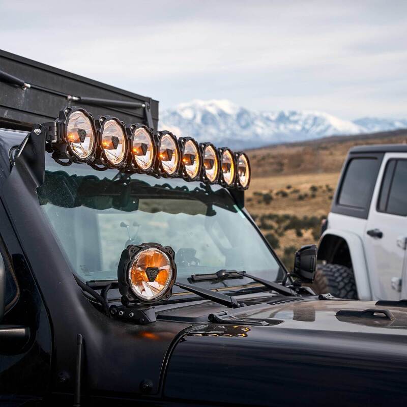 KC HiLiTES Gravity Titan 6-Inch LED Driving Lights, SAE Driving Beam, Pair Pack - Part 91405