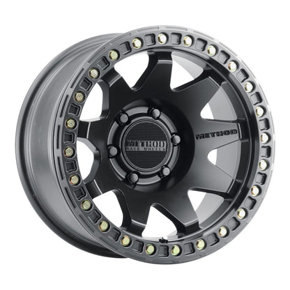 Method Wheels MR108 17x9 Matte Black Beadlock Wheel, -44mm Offset, 6x5.5 Bolt Pattern