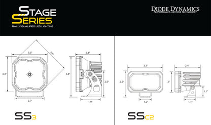 Diode Dynamics DD7933P Stage Series Ditch Light Bracket Kit for 2024+ Toyota Tacoma