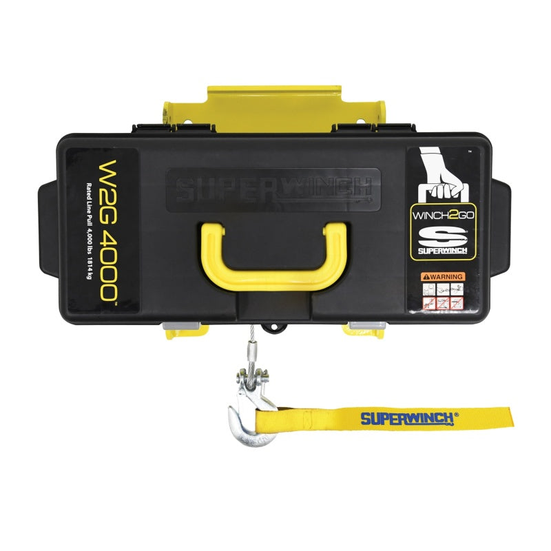 Superwinch Winch2Go 4,000-Lb 12-Volt Portable Winch with Steel Rope, Part 1140222