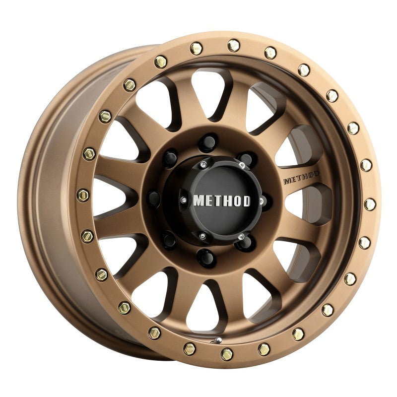 Method Wheels MR304 Double Standard 17-Inch Bronze Wheel, 8.5-Inch Wide, 0mm Offset, 8x6.5 Bolt Pattern
