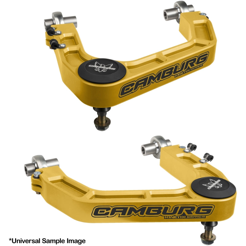 Camburg CAM-310187-GLD KINETIK V2 Billet Uniball Upper Control Arms for 2007-2021 Toyota Tundra, Gold