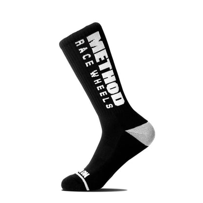 Method Wheels Logo Performance Socks - Black, Part Number AP-M0004
