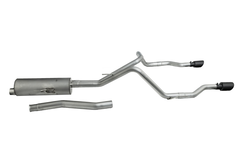 Gibson 617410B Black Elite Cat-Back Dual Split Exhaust for 2020-2022 Jeep Gladiator 3.6L