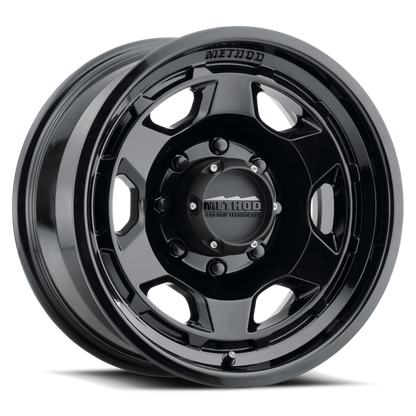 Method Wheels MR708 Bead Grip 17x8.5-Inch Gloss Black Wheel, 5x5 Bolt Pattern, 0 Offset
