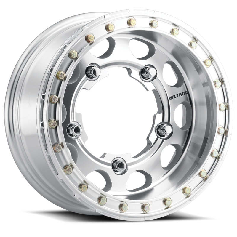 Method Wheels MR103 Beadlock Wheel, 17x9, -12mm Offset, 6x5.5 Bolt Pattern, Polished