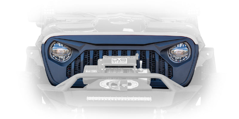 DV8 Offroad GRJL-01 Angry Replacement Grille for Jeep Wrangler JL and Gladiator JT