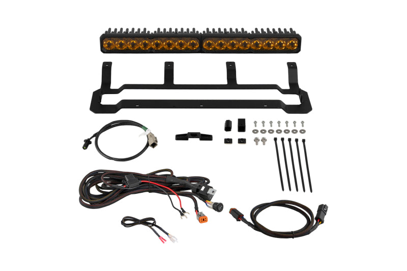 Diode Dynamics SS20 Sport Yellow Driving Light Bar Kit DD8737 for 2025-2026 Toyota 4Runner TRD Pro Grille