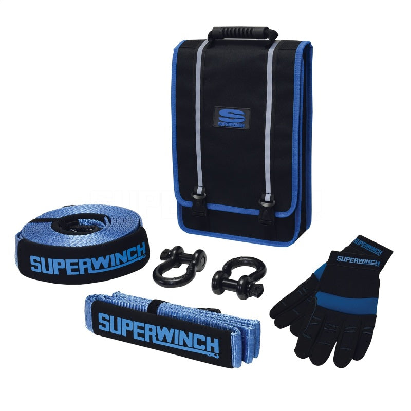 Superwinch 2578 Getaway Off-Road Recovery Kit with Shackles, Tree Protector, Strap and Gloves