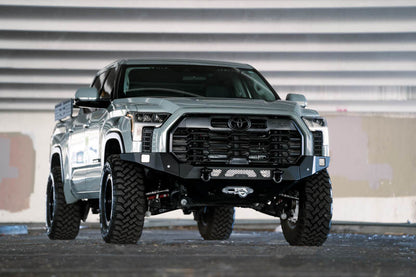 DV8 Offroad MTO Series Front Bumper with Winch Mount for 2022-2025 Toyota Tundra, Part FBTT2-04
