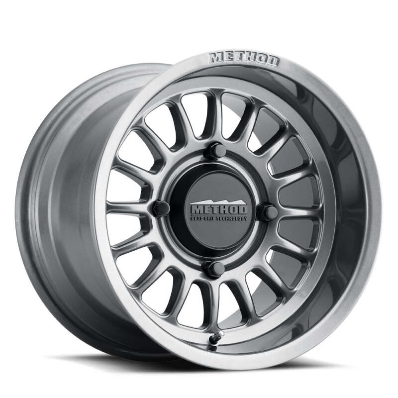 Method Wheels MR411 Bead Grip 15x7 Gloss Titanium Wheel, 5x4.5 Bolt Pattern, +38mm Offset