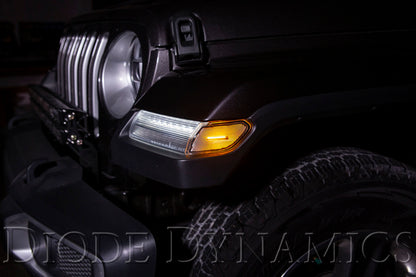 Diode Dynamics DD5070 LED Sidemarkers for 2020-2026 Jeep Gladiator, Smoked Lens Pair