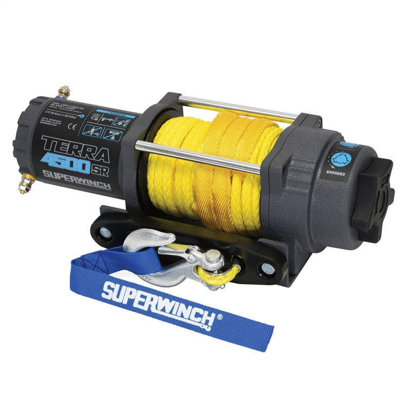 Superwinch Terra 4500SR 4,500 lb 12-Volt Winch with Synthetic Rope, Part 1145270