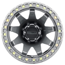 Method Wheels MR108 Beadlock Wheel, 17x9, -44mm Offset, 8x6.5 Bolt Pattern, Gloss Titanium