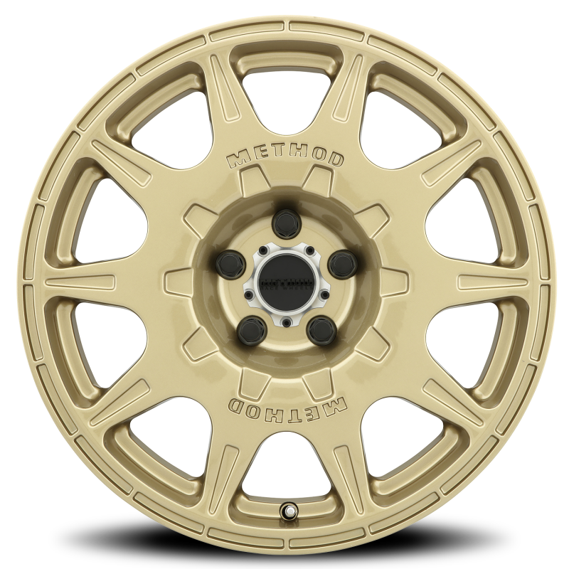 Method Wheels MR502 Rally 17-Inch Gold Wheel, 8-Inch Width, +38mm Offset, 5x4.5 Bolt Pattern