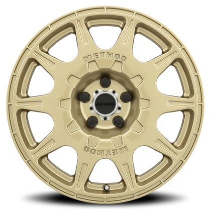 Method Wheels MR502 Rally 17-Inch Gold Wheel, 8-Inch Width, +38mm Offset, 5x4.5 Bolt Pattern