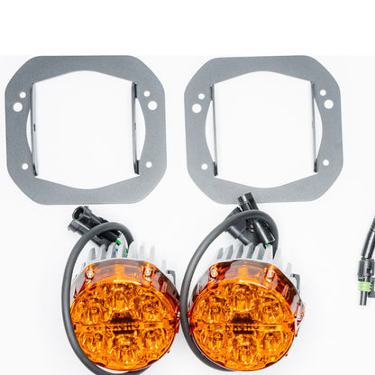 Nacho Offroad Technology V3JW1KASO Jeep JL/JT Plug-and-Play SAE Amber Fog Light Kit