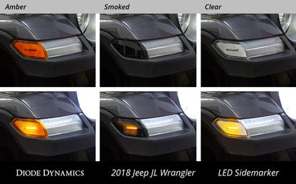 Diode Dynamics DD5068 Clear LED Sidemarker Pair for 2020-2026 Jeep Gladiator