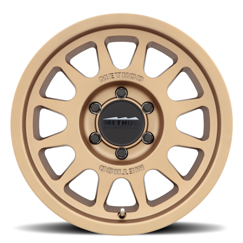 Method Wheels MR703 Bead Grip 16x8 Bronze Wheel, 0mm Offset, 6x5.5 Bolt Pattern