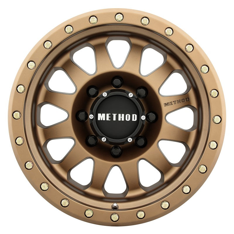 Method Wheels MR304 Double Standard 17-Inch Bronze Wheel, 8.5-Inch Wide, 0mm Offset, 8x6.5 Bolt Pattern