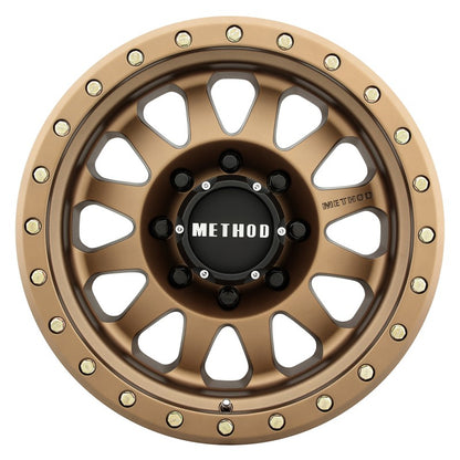 Method Wheels MR304 Double Standard 17-Inch Bronze Wheel, 8.5-Inch Wide, 0mm Offset, 8x6.5 Bolt Pattern