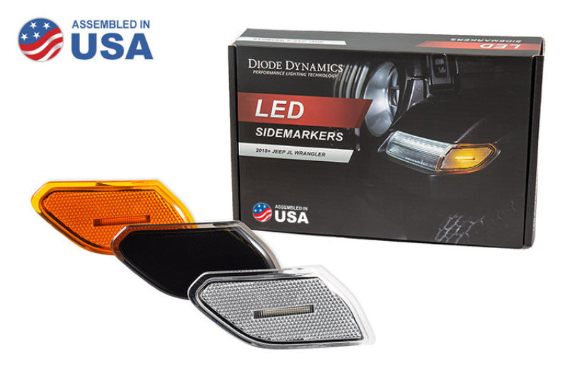 Diode Dynamics DD5068 Clear LED Sidemarker Pair for 2020-2026 Jeep Gladiator
